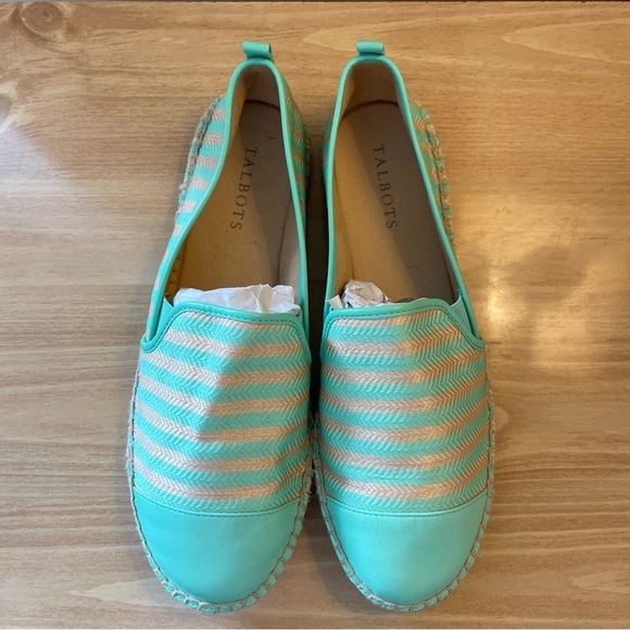 Talbots Turquoise and Beige Espadrilles - Picture 2 of 10